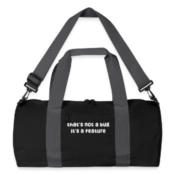 Bugs Statement Developer Bugfixing Debug Coden - Recycled Duffel Bag - black/graphite grey - Front