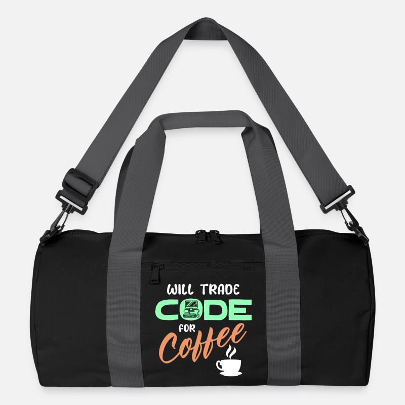 Programmierer Developer Code Statement Computer Recycelte Duffel Bag