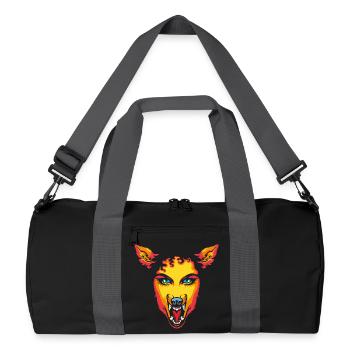 Stay Wild - Recycled Duffel Bag - black/graphite grey - Front