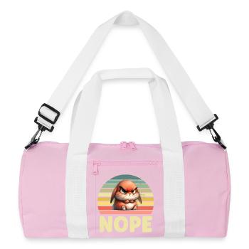 Lapin - Sac de sport recyclé - rose/blanc - Devant