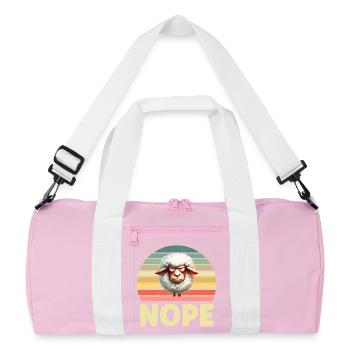Drôle de mouton - Sac de sport recyclé - rose/blanc - Devant