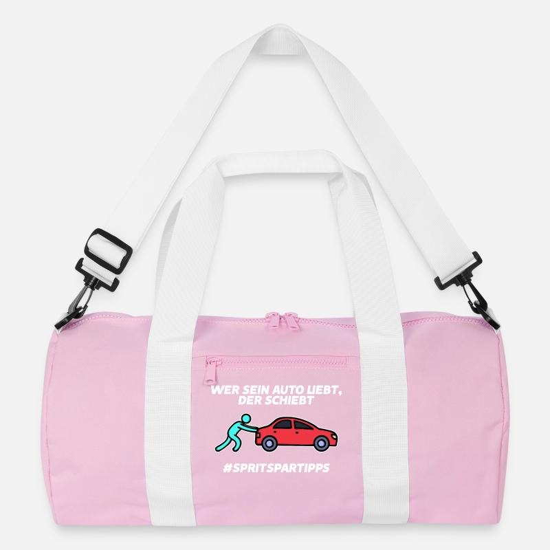 Tanken Auto Statement Energiespeicher Strom Recycelte Duffel Bag