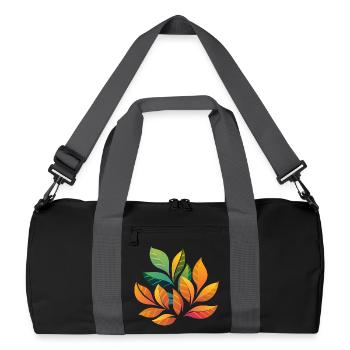 Anlagenplanung - Recycelte Duffel Bag - Schwarz/Graphitgrau - Vorne