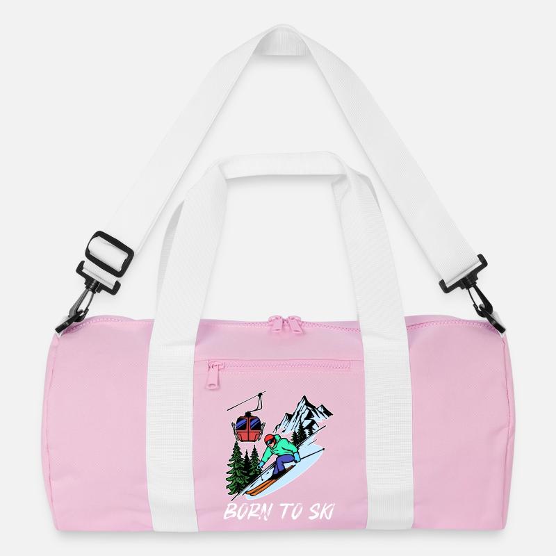 Wintersport Schifahren Statement Schifahrer Eis Recycelte Duffel Bag