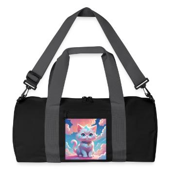 Kitten - Recycled Duffel Bag - black/graphite grey - Front