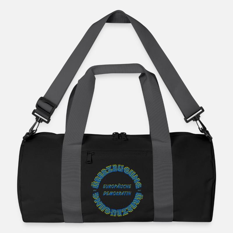 European Democrat by Conviction Circular Text Recycled Duffel Bag