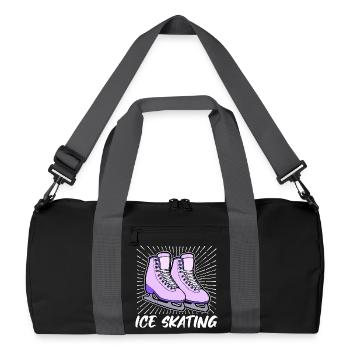 Eislaufen Eishockey Snowboard Wintersport Eis - Recycelte Duffel Bag - Schwarz/Graphitgrau - Vorne
