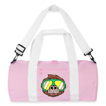 Vacances au ski Sports d’hiver Neige Hiver Skieurs - Sac de sport recyclé - rose/blanc - Devant