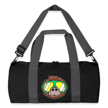 Vacances au ski Sports d’hiver Neige Hiver Skieurs - Sac de sport recyclé - noir/gris graphite - Devant