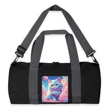 Kitten - Recycled Duffel Bag - black/graphite grey - Front