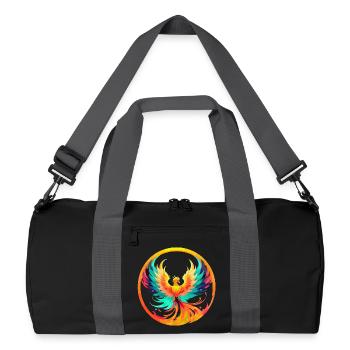 Phoenix Phönix - Sac de sport recyclé - noir/gris graphite - Devant
