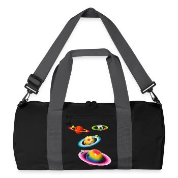 Boules Planètes - Sac de sport recyclé - noir/gris graphite - Devant