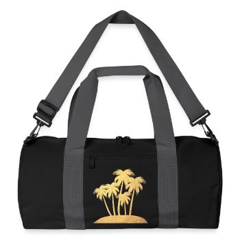 Palm Island Gold Vacation Luxe Mers du Sud Prêt pour les vacances - Sac de sport recyclé - noir/gris graphite - Devant