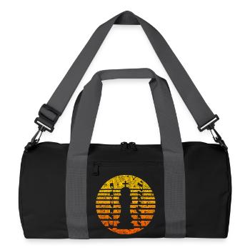 Chess Motif with King - Recycled Duffel Bag - black/graphite grey - Front