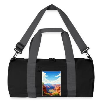 Parc national du Grand Canyon, Arizona, Affiche de voyage - Sac de sport recyclé - noir/gris graphite - Devant