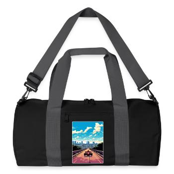 Austin Circuit Motorsport Race Texas Affiche de voyage - Sac de sport recyclé - noir/gris graphite - Devant