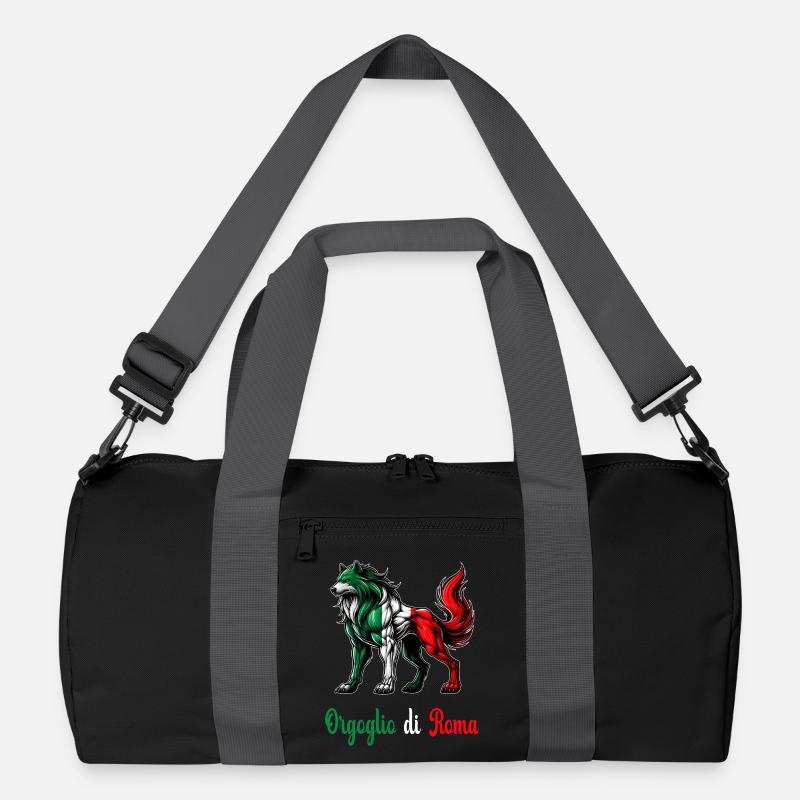 Der stolz von Rom Italien Flagge Recycelte Duffel Bag