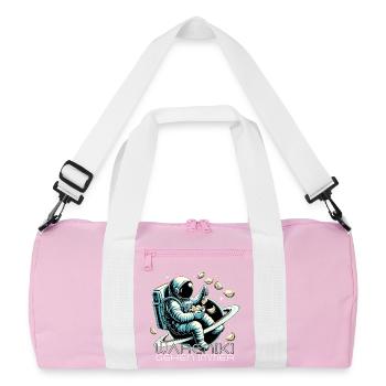 Vareniki Astronaut Yummy Gift - Recycled Duffel Bag - pink/white - Front