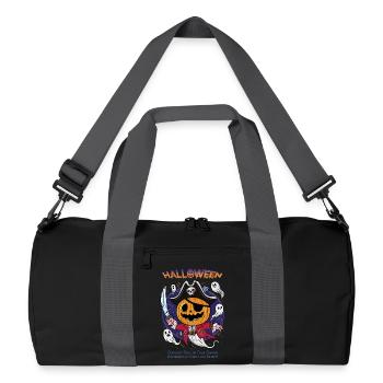 Halloween Capitaine Citrouille | Roi Bonbons - Sac de sport recyclé - noir/gris graphite - Devant