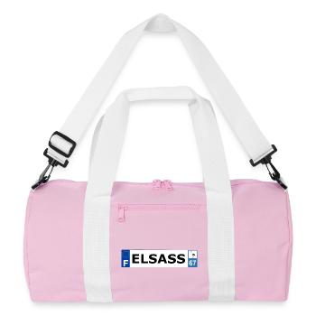 Elsass - Recycled Duffel Bag - pink/white - Front