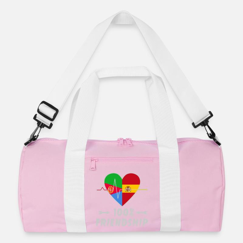 Eritrea und Spanien 100% Freundschaft Recycelte Duffel Bag