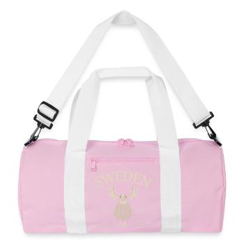 Suède - Barbe de Viking - Mousses - Sac de sport recyclé - rose/blanc - Devant