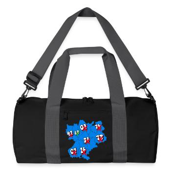 Région Rhône-Alpes - Sac de sport recyclé - noir/gris graphite - Devant
