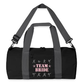 ÉQUIPE DE LA MARIÉE - Sac de sport recyclé - noir/gris graphite - Devant