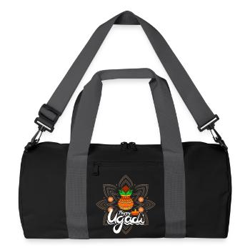 Happy Ugadi - Celebrate the new beginning with joy - Recycled Duffel Bag - black/graphite grey - Front