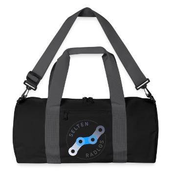 selten radlos fahrrad kette - Recycelte Duffel Bag - Schwarz/Graphitgrau - Vorne
