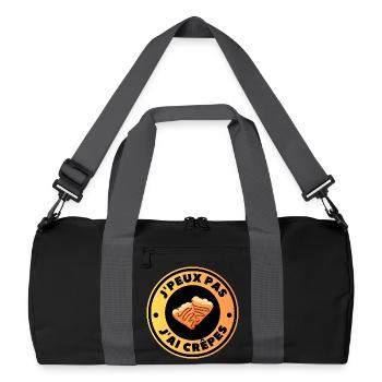 I can't I have pancakes - Recycled Duffel Bag - black/graphite grey - Front