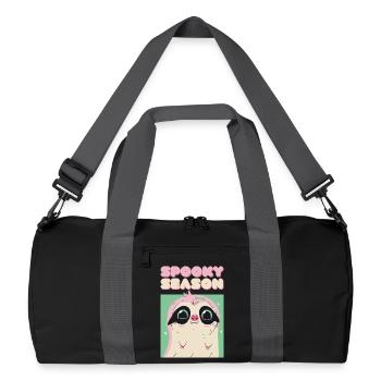 Spooky Season - Paresseux vampire mignon - Sac de sport recyclé - noir/gris graphite - Devant