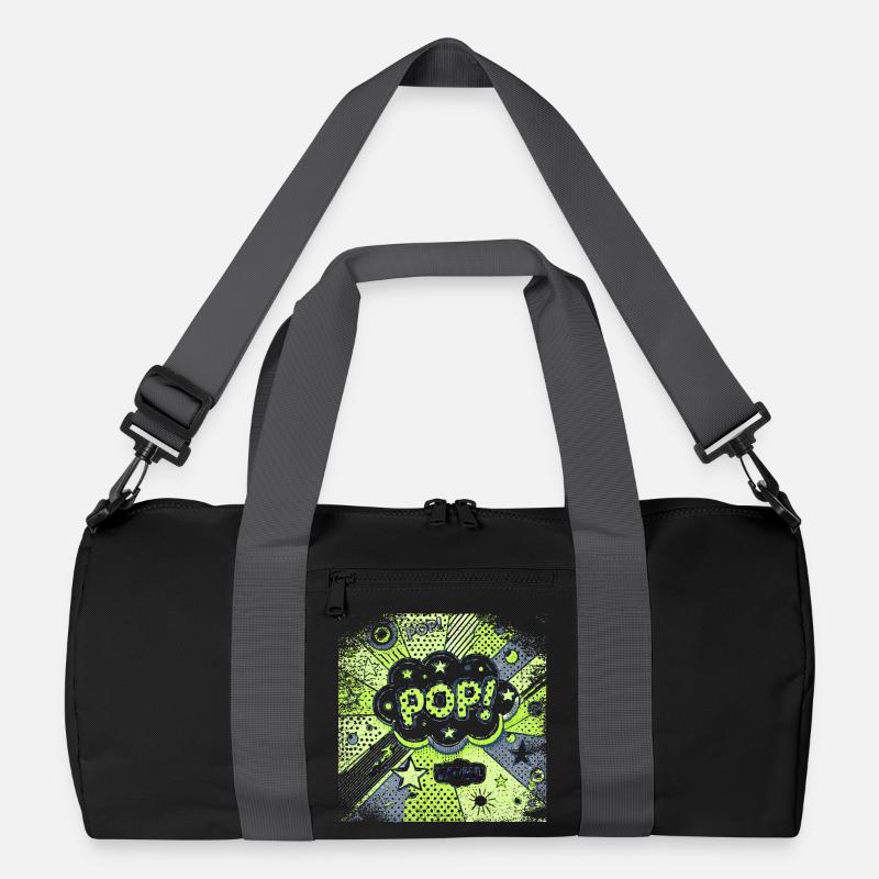 Pop Art GREEN  Recycelte Duffel Bag