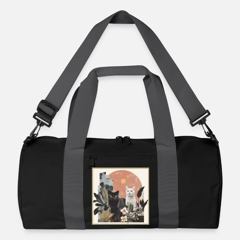 cats collage Recycelte Duffel Bag
