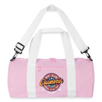 Mont Blanc Ultra Trail Chamonix Trail Aufnäher - Recycelte Duffel Bag - Rosa/Weiß - Vorne