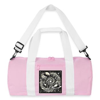 Univers Cosmique Style Rétro - Sac de sport recyclé - rose/blanc - Devant