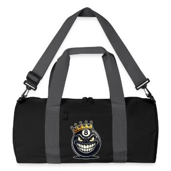 Roi du billard - Sac de sport recyclé - noir/gris graphite - Devant