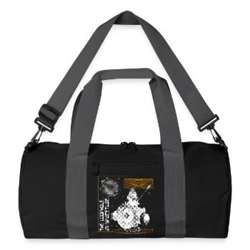 Loophole in Spacetime - Recycelte Duffel Bag - Schwarz/Graphitgrau - Vorne