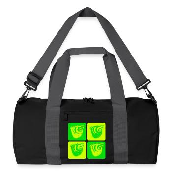 Paresseuse détendue – allez-y doucement - Sac de sport recyclé - noir/gris graphite - Devant