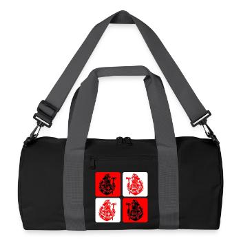 Feuerwehr – Mut im Einsatz - Recycelte Duffel Bag - Schwarz/Graphitgrau - Vorne