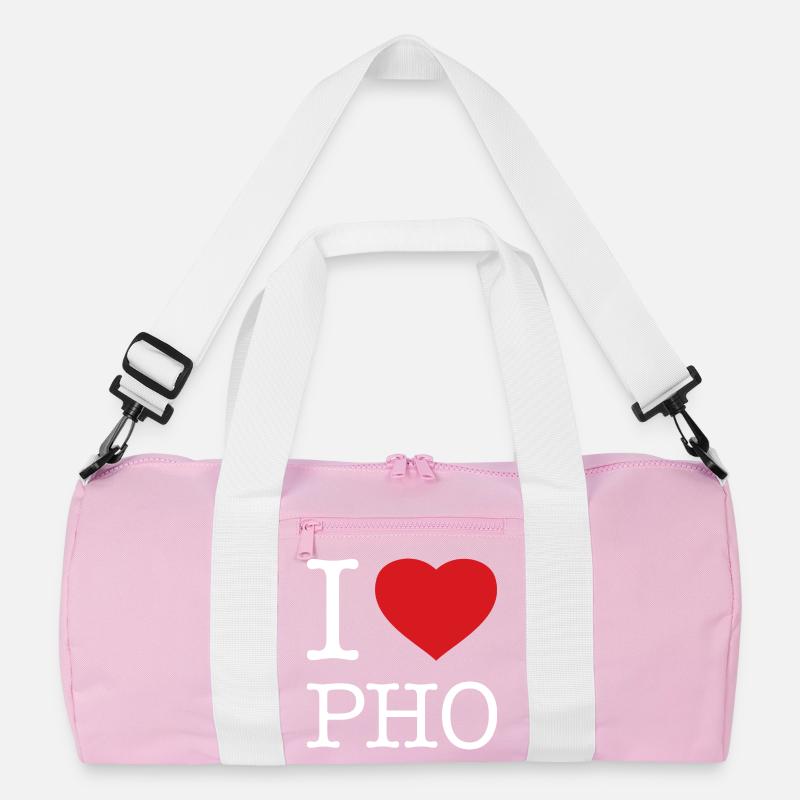 I LOVE PHO Recycelte Duffel Bag