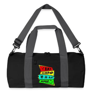 Manger dormir Jai Alai Répéter - Sac de sport recyclé - noir/gris graphite - Devant