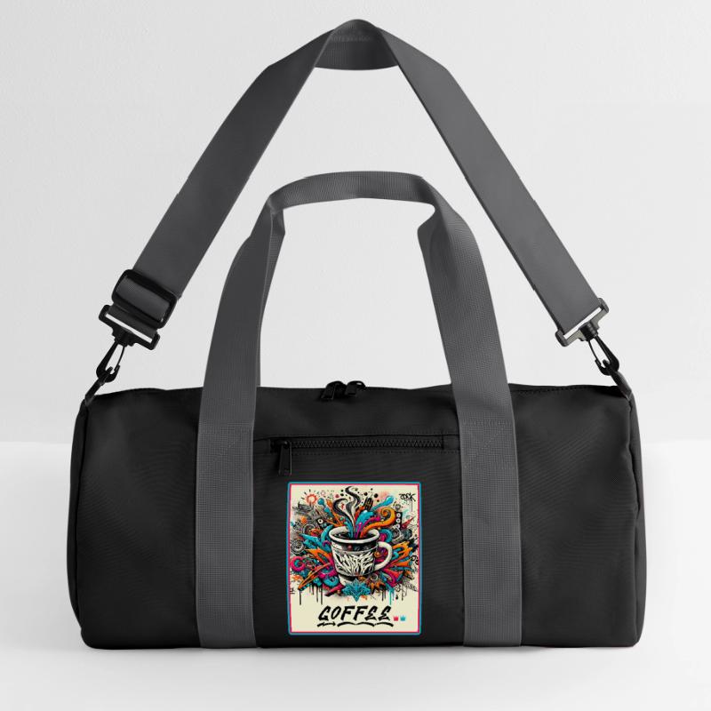 Kaffee Graffiti Explosion Recycelte Duffel Bag
