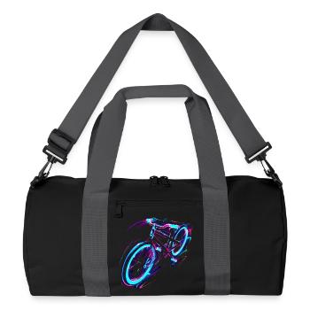 Vélo Vaporwave - Sac de sport recyclé - noir/gris graphite - Devant
