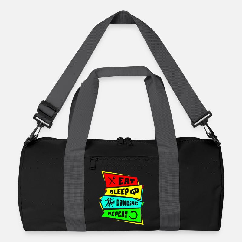 Eat, sleep, dance, repeat Recycled Duffel Bag