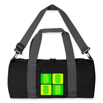Masque Tiki - Sac de sport recyclé - noir/gris graphite - Devant