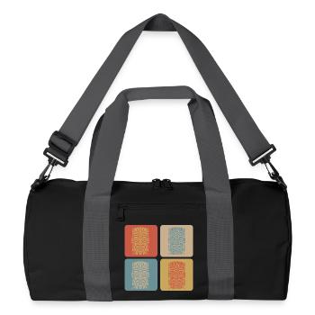 Masque Tiki - Sac de sport recyclé - noir/gris graphite - Devant