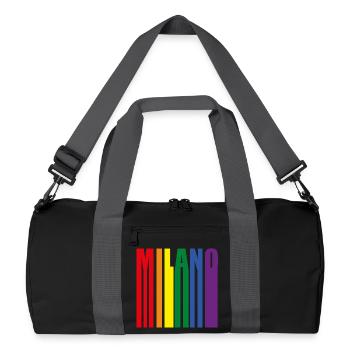 Milano Rainbow Pride LGBT Paix - Sac de sport recyclé - noir/gris graphite - Devant