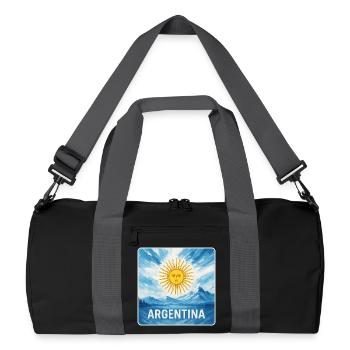 Argentine National Couleurs Design - Sac de sport recyclé - noir/gris graphite - Devant