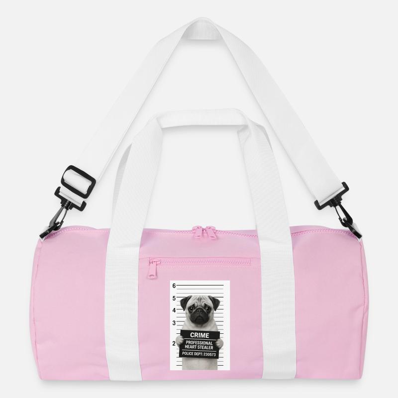 Criminal pug Recycled Duffel Bag